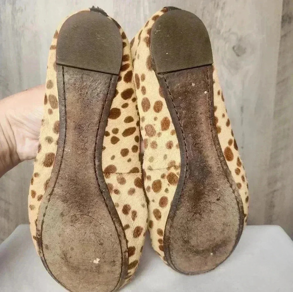 Tory Burch Cheetah Printed Balerina Pump Flats Size 7.5 M Women's - Picture 7 of 8